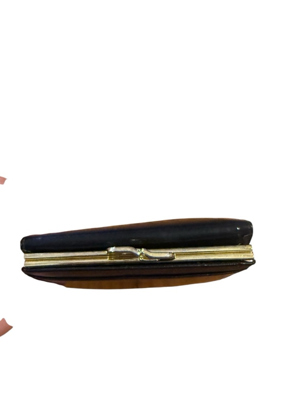 Lodis genuine leather Compact Black Fold Wallet with Kiss-Lock Coin Compartment - Picture 4 of 8